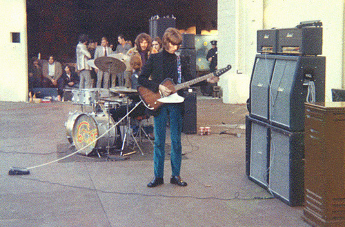 Clapton with a Gibson Firebird on the Farewell Tour.